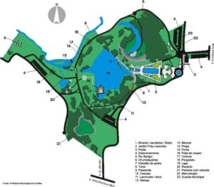 Mapa do Parque Tanguá